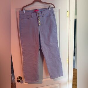Lilly Pulitzer South Ocean High Rise Jeans Size 12  Purple Phlox NWT